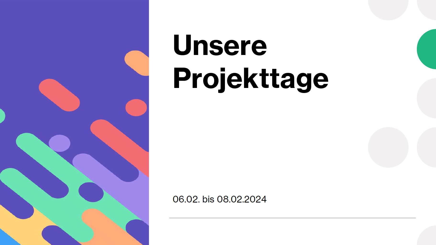 Unsere Projekttage 2024